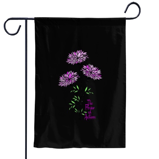 The Flower of Autumn Garden Flags