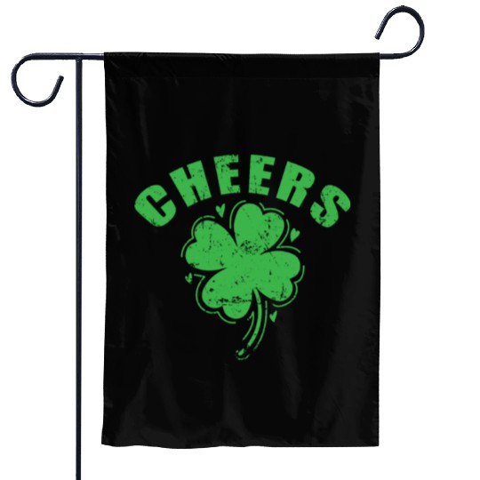 Cheers St. Patricks Day Garden Flags