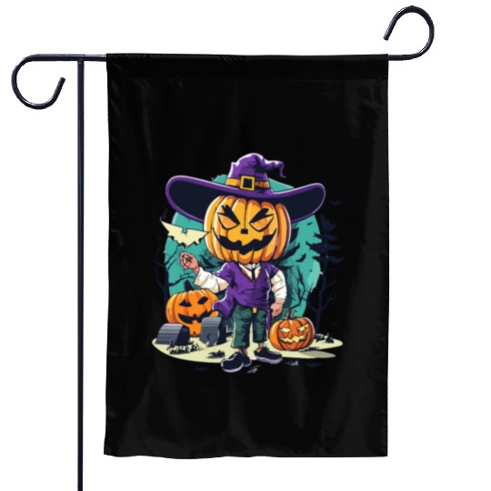 Boy Candy Punppkin Halloween Garden Flags