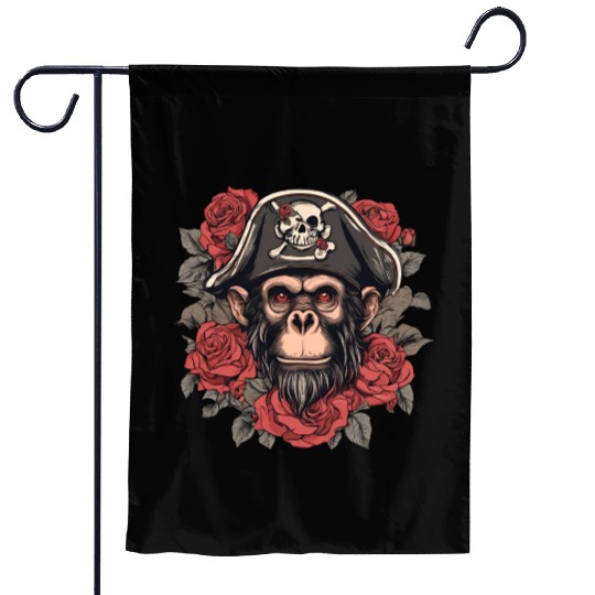Pirate Monkey / Animal / Rose / Skull / Comic Garden Flags