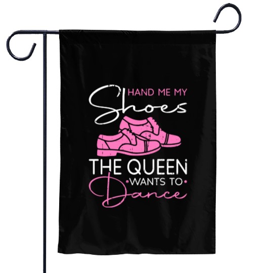 Tap Dance Shoes Women Girls Tap Dancer Garden Flags