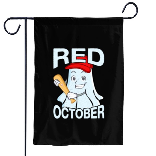 Vintage Philly Red October Philadelphia Ghost Garden Flags