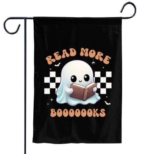 Read More Booooks | Book Lover | Funny Teacher Garden Flags