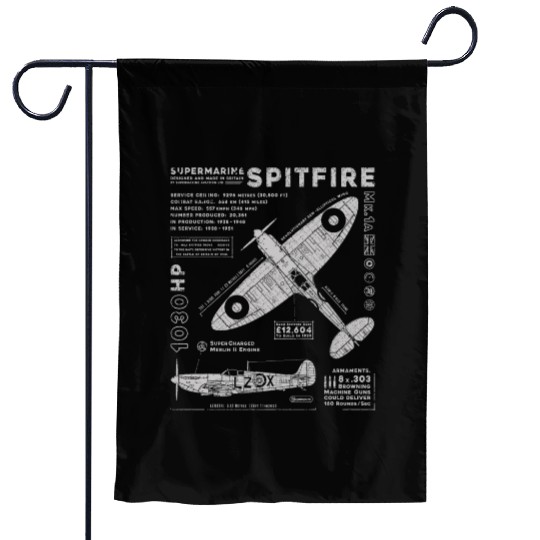 Supermarine Spitfire Garden Flags
