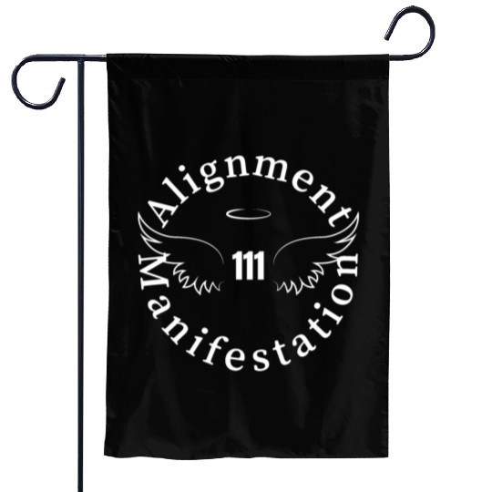 111 Angel Number Manifest Unisex Softstyle Garden Flags