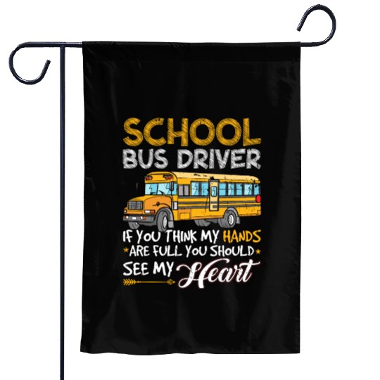 Student Delivery Specialist School Bus Driver Garden Flags