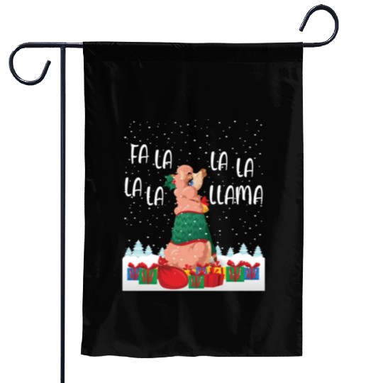 Fa La La La La La Llama Funny Gift Garden Flags