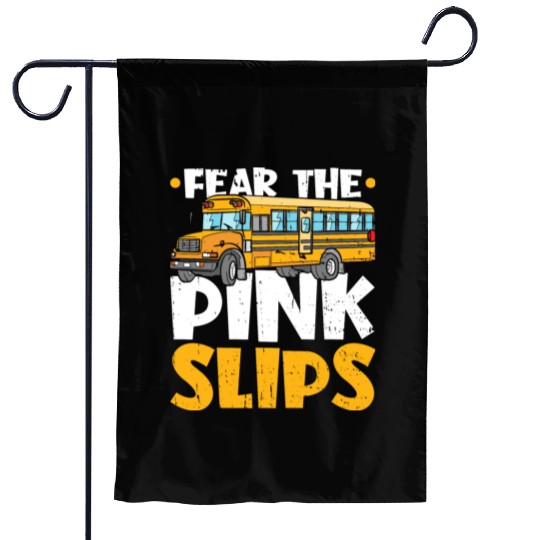 Bus Monitor Pink Slips School Bus Aide Garden Flags
