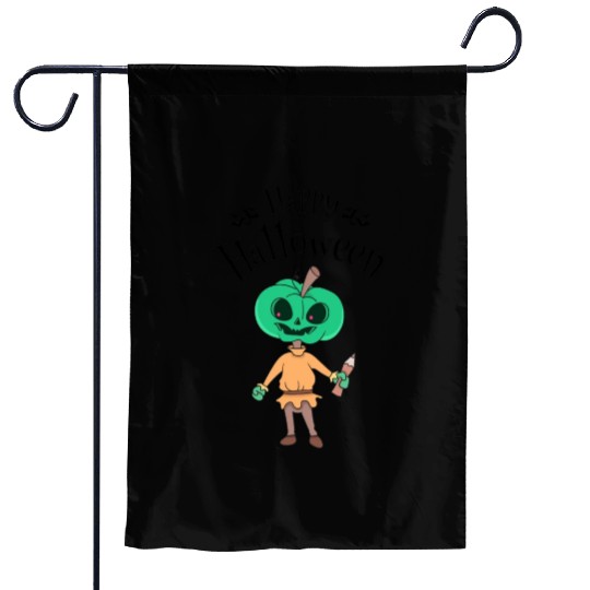 Halloween pumpkin teacher Garden Flags
