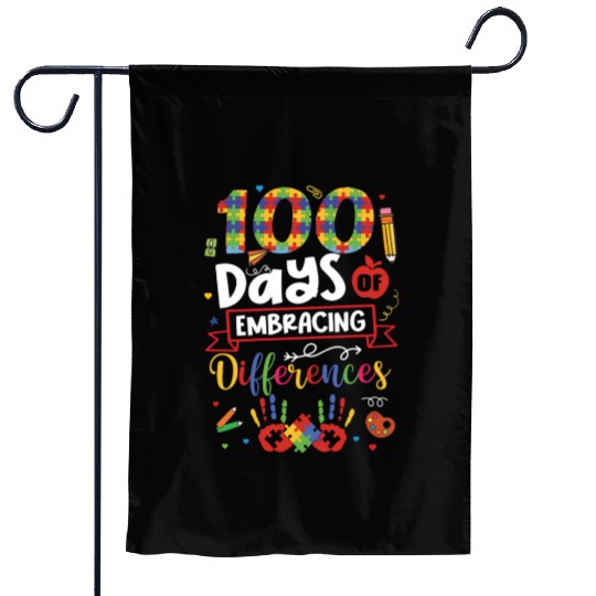100 Days of Embracing Differences, SPED Teacher Garden Flags