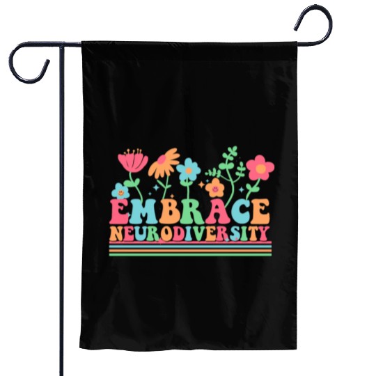 Embrace Neurodiversity Garden Flags