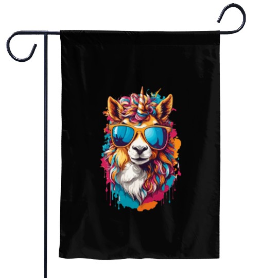 Rainbow Horse Gallop: Magical Pony Journey Garden Flags