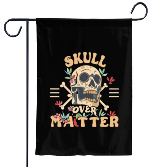 Totenkopf Skull Skulls Totenschädel Spruch Garden Flags