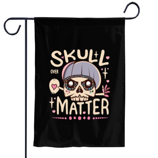 Totenkopf Skull Skulls Totenschädel Spruch Garden Flags