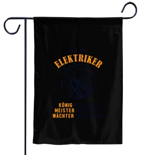Ich bin Elektriker Wiremen Powerline Technician Garden Flags