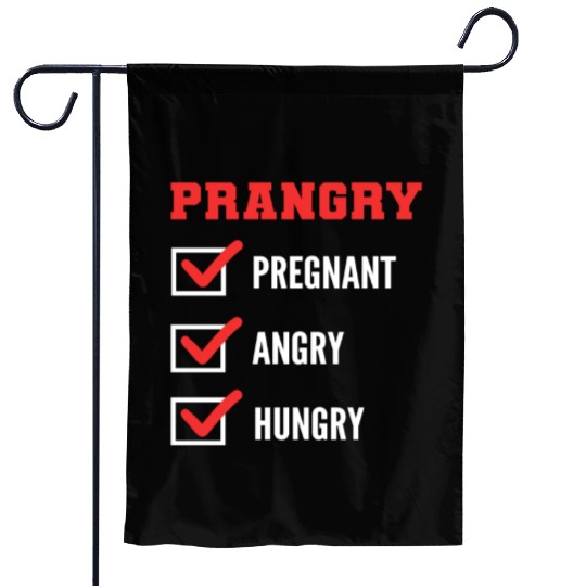 Pregnant Angry Hungry Mother to be Gift Garden Flags