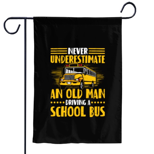 School Bus Driver Garden Flags