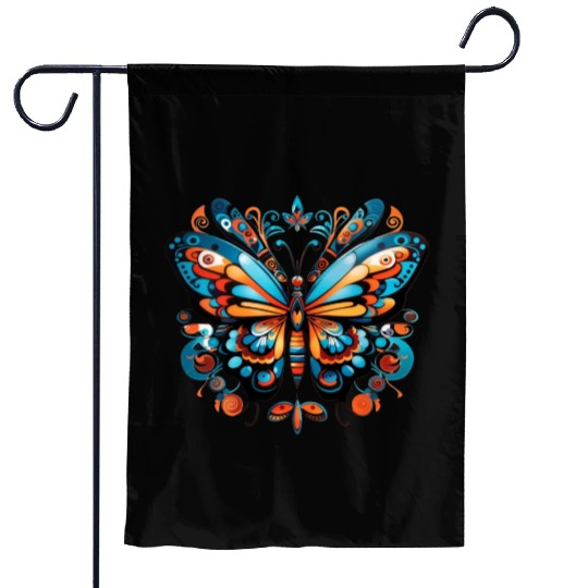 Aztec Butterfly Rainbow Butterfly Women’s Garden Flags
