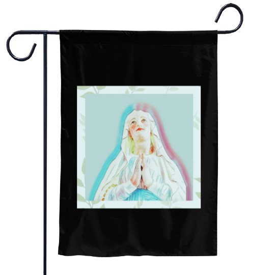 Virgin Mary Praying Garden Flags