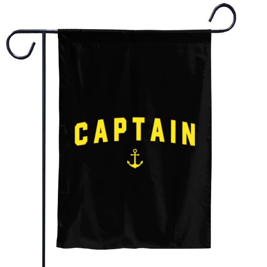 Navy Blue Captain Garden Flags