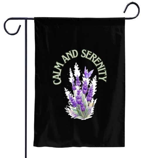 Calm And Serenity Garden Flags, lavender flower of calm