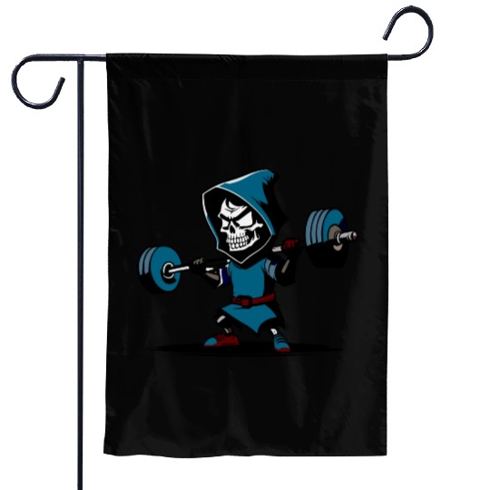 Gym Reaper, Grim Reaper Garden Flags halloween fitness