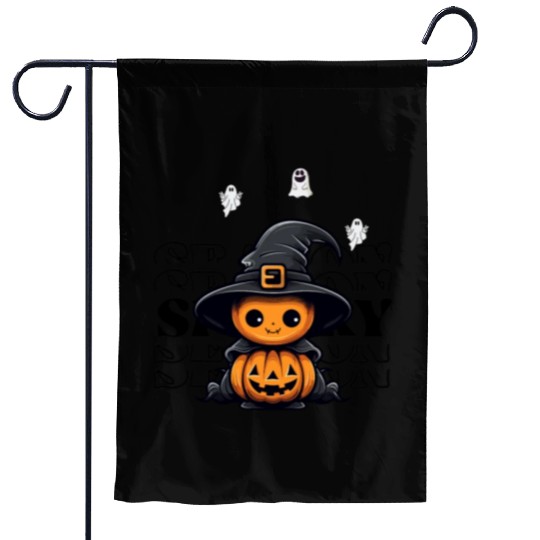 "Spooky Halloween Fashion for Women and Kids" Garden Flags