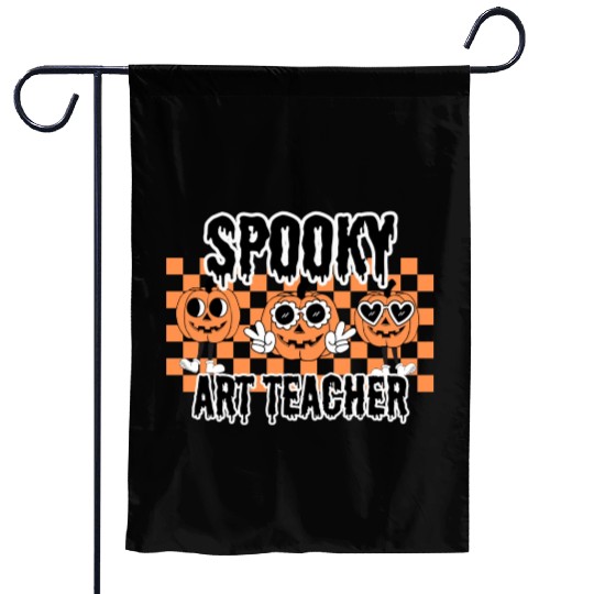 Halloween Spooky Art Teacher Garden Flags