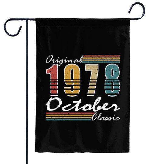 1978 vintage birthday year of birth 1978 gift Garden Flags