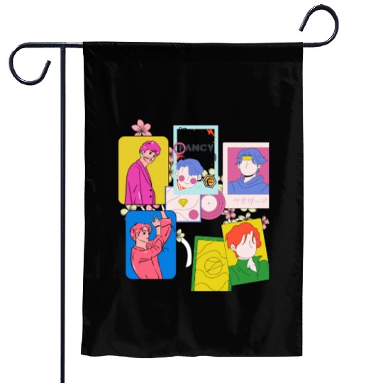 Army KPop Fancy and Love Fans Garden Flags