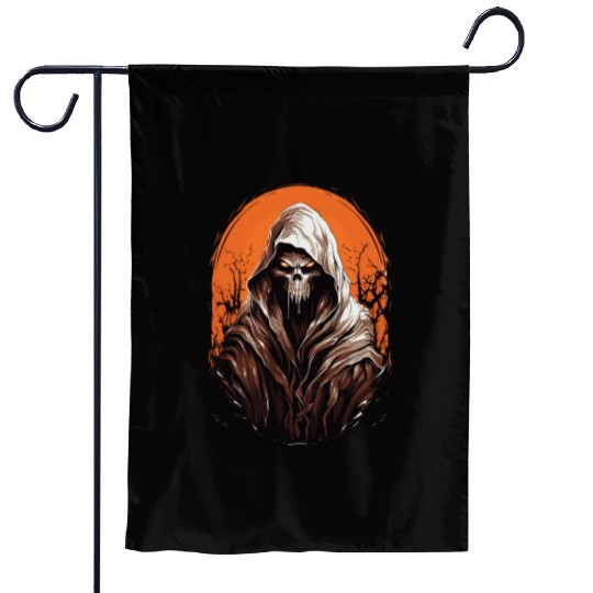 Spooky Halloween Grim Reaper Garden Flags