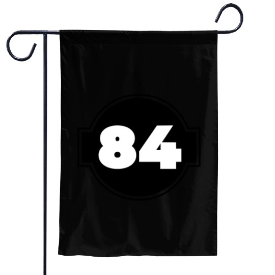 Congratulations 84 Years Old - Number Eighty-Four Garden Flags