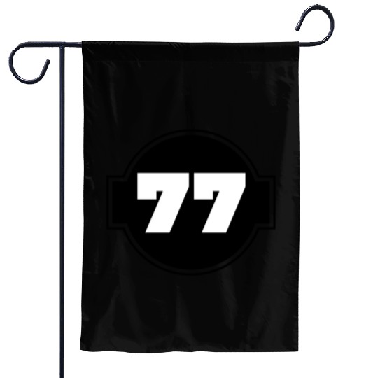 Congratulations 77 Years - Number Seventy-Seven Garden Flags