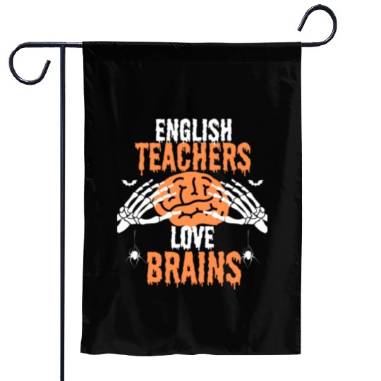 Halloween English Teacher Garden Flags