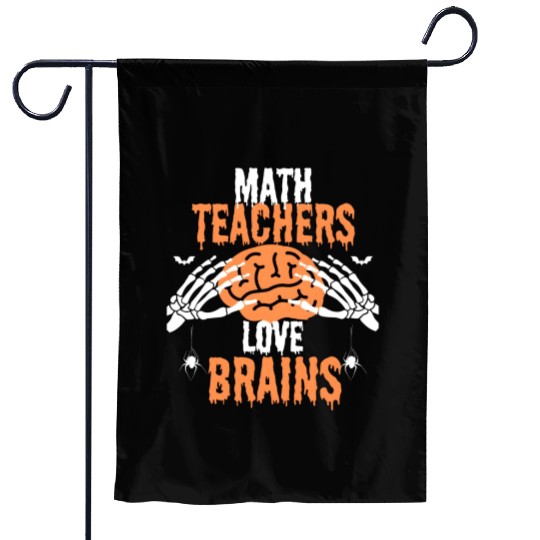 Halloween math teacher Garden Flags