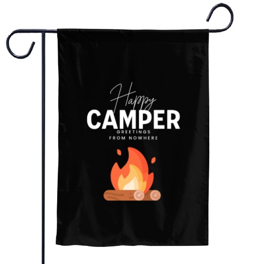 Happy Camper Garden Flags