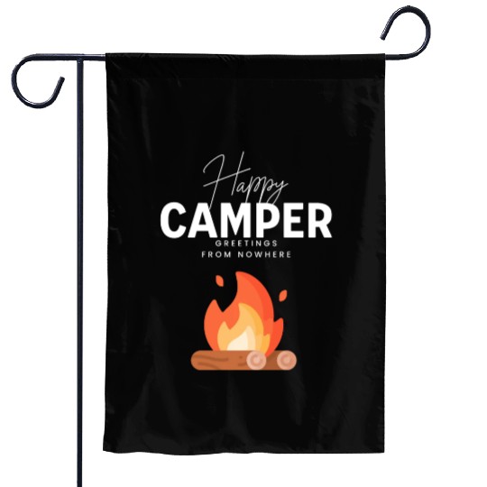 Happy Camper Garden Flags