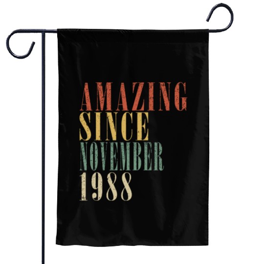 november 1988 Anniversary november 1988 november Garden Flags
