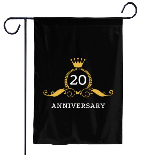 20th Wedding Anniversary / Twenty Years Together Garden Flags