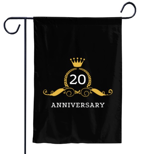 20th Wedding Anniversary / Twenty Years Together Garden Flags