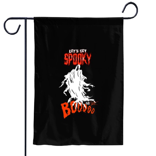 Let's get spooky halloween ghost Garden Flags