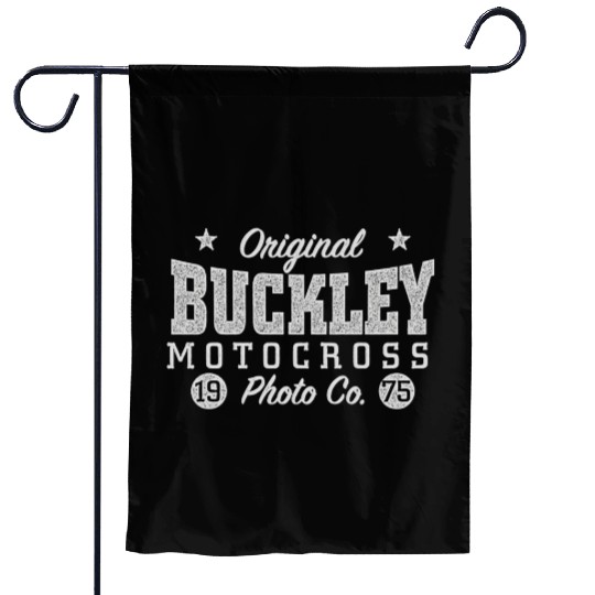 Original Buckley Motocross Photo Co Garden Flags