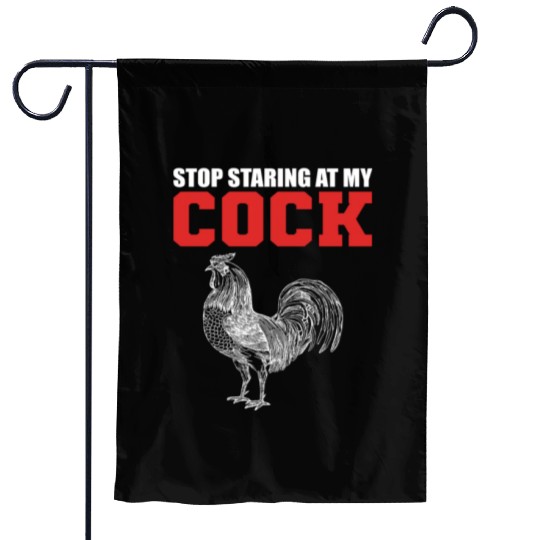 Stop Staring Joker or Comedian Gift Garden Flags