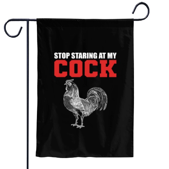 Stop Staring Joker or Comedian Gift Garden Flags