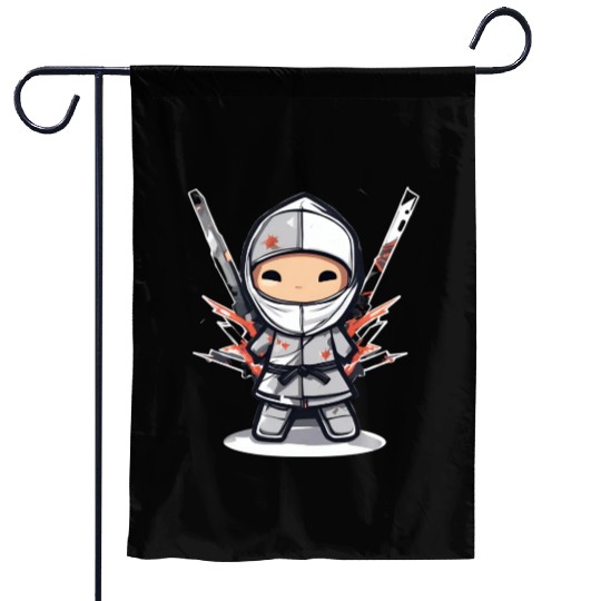 Data Ninja Funny Silver Big Data Analyst Scientist Garden Flags