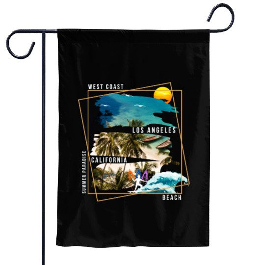 West Coast Los Angeles California Beach Garden Flags