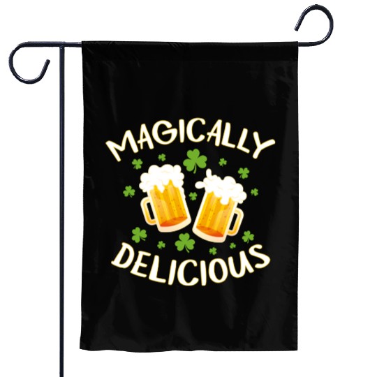 Magically Delicious Beer Drinking Irish Team St Garden Flags