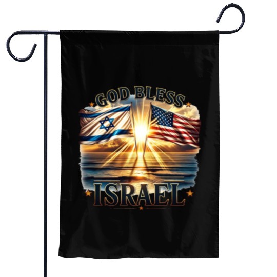 United for Israel God Bless Israel - Promised Land Garden Flags