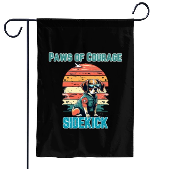 Courageous Canine Companion Garden Flags