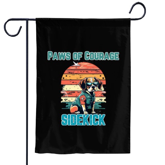 Courageous Canine Companion Garden Flags